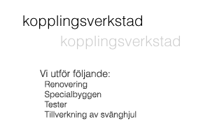 Kopplingsverkstad